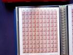 1947 SAAR I issue: Mint duplication in two stockbooks,