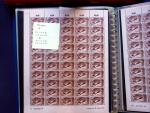 1947 SAAR I issue: Mint duplication in two stockbooks,