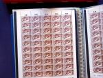 1947 SAAR I issue: Mint duplication in two stockbooks,
