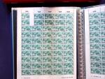 1947 SAAR I issue: Mint duplication in two stockbooks,