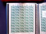 1947 SAAR I issue: Mint duplication in two stockbooks,