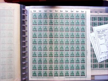 1920, First issues, plates I and II, important holding