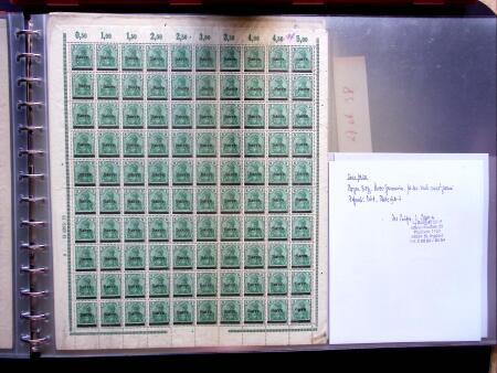 1920, First issues, plates I and II, important holding