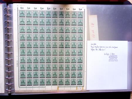 1920, First issues, plates I and II, important holding