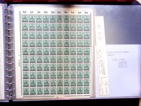 1920, First issues, plates I and II, important holding