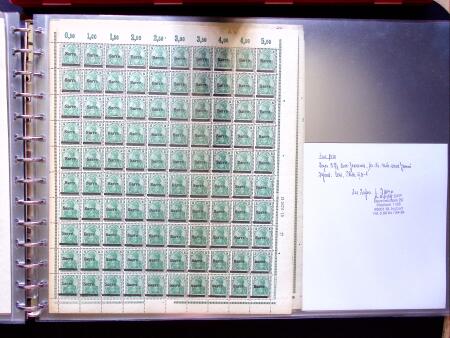 1920, First issues, plates I and II, important holding