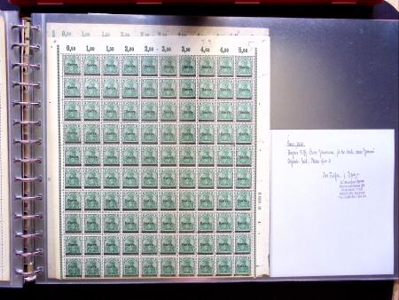 1920, First issues, plates I and II, important holding