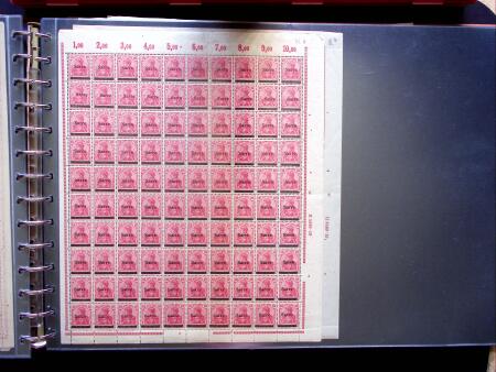 1920, First issues, plates I and II, important holding