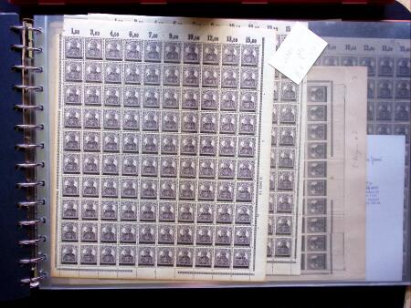 1920, First issues, plates I and II, important holding