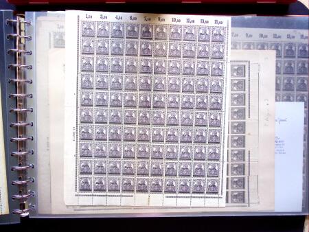1920, First issues, plates I and II, important holding