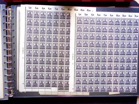 1920, First issues, plates I and II, important holding