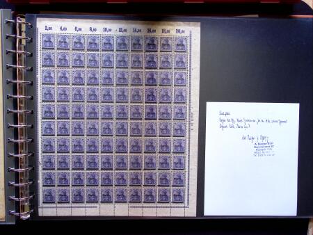 1920, First issues, plates I and II, important holding