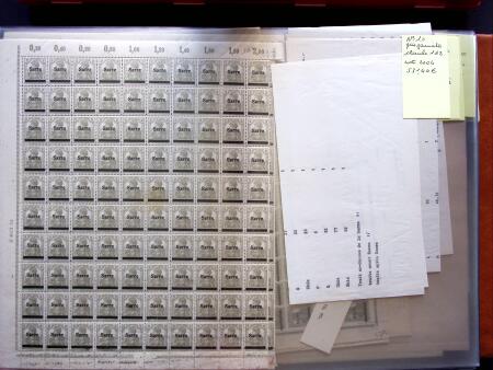 1920, First issues, plates I and II, important holding