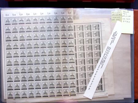 1920, First issues, plates I and II, important holding