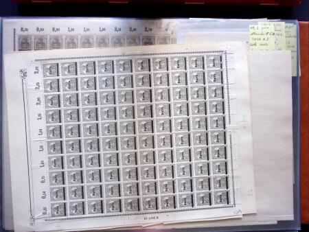 1920, First issues, plates I and II, important holding