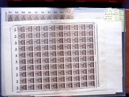 1920, First issues, plates I and II, important holding