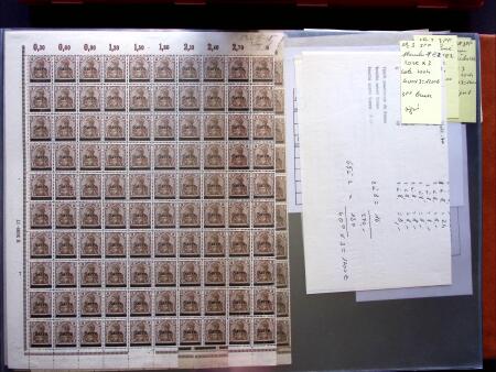 1920, First issues, plates I and II, important holding