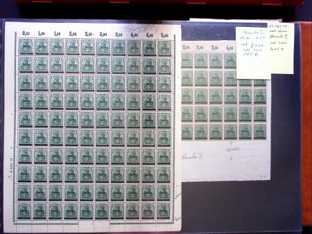 1920, First issues, plates I and II, important holding
