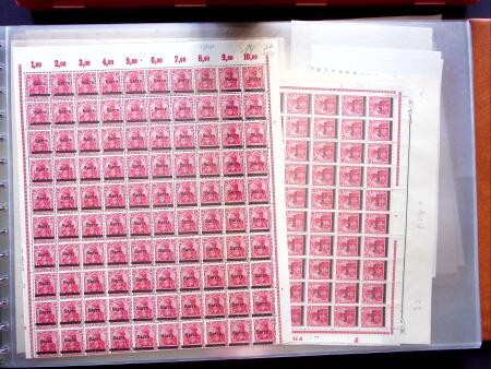 1920, First issues, plates I and II, important holding
