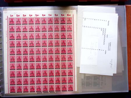 1920, First issues, plates I and II, important holding