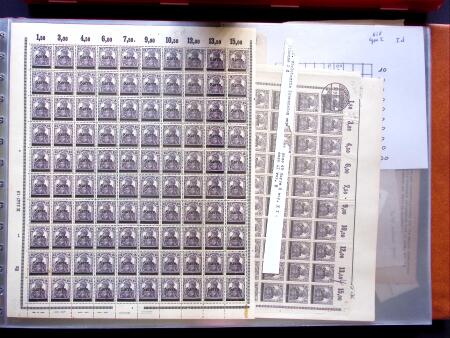 1920, First issues, plates I and II, important holding