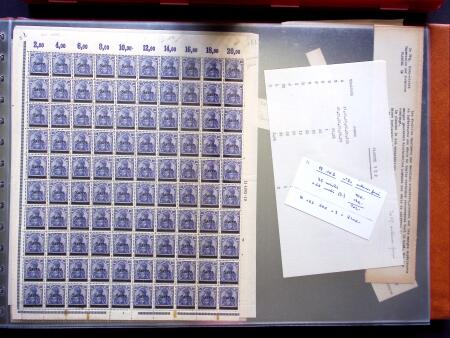 1920, First issues, plates I and II, important holding