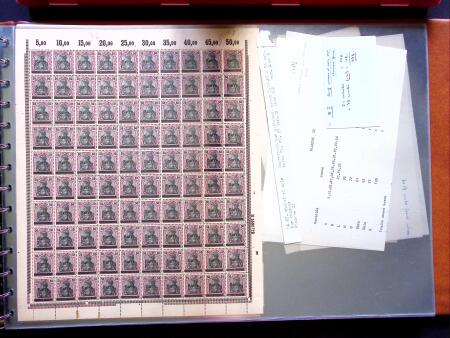 1920, First issues, plates I and II, important holding