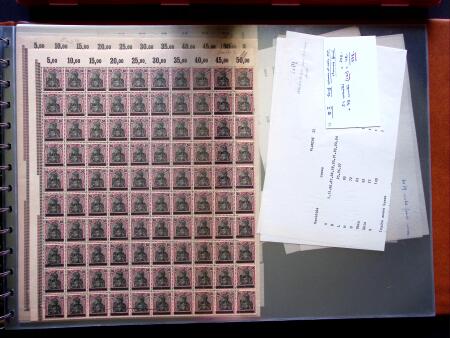 1920, First issues, plates I and II, important holding