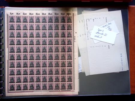 1920, First issues, plates I and II, important holding