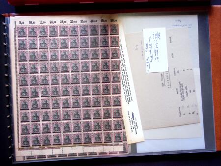 1920, First issues, plates I and II, important holding