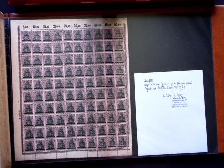 1920, First issues, plates I and II, important holding