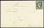 N°19 OBL T15 "La Suze-s-Sarthe" (1867) sur carte "Libert frères, lainages, draperies au Mans". TB
