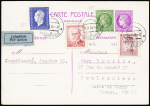 TYPE DULAC N°682 + 675 OBL Josefov (1946) sur entier
