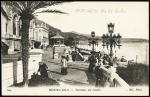 CP en franchise avec cachet bleu "Hopital auxiliaire Alexandra Monte-Carlo le directeur administrateur general" (1917). TBCP en franchise avec cachet bleu "Hopital auxiliaire Alexandra Monte-Carlo le directeur administra
