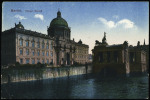 Carte postale en franchise de Berlin (vers dec 1920) avec griffe violette "PO le Général Président de la Commission interalliée en Baltique - le chef d'état-major". TB