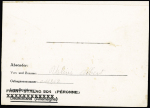 Formule Kriegsgefangenenpost d'un prisonnier français à Peronne (Somme) avec cachet rect bleu "Gepruft stalag 204". TB