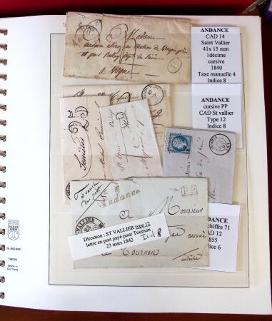 1745-1899, Belle collection en 9 albums de lettres