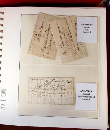 1745-1899, Belle collection en 9 albums de lettres
