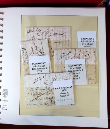 1745-1899, Belle collection en 9 albums de lettres