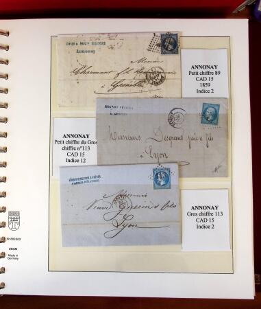 1745-1899, Belle collection en 9 albums de lettres