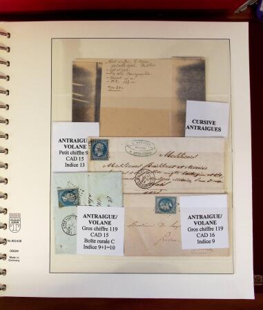 1745-1899, Belle collection en 9 albums de lettres