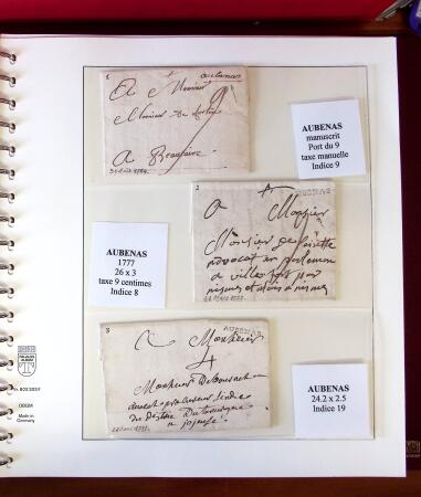 1745-1899, Belle collection en 9 albums de lettres