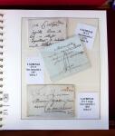 1745-1899, Belle collection en 9 albums de lettres