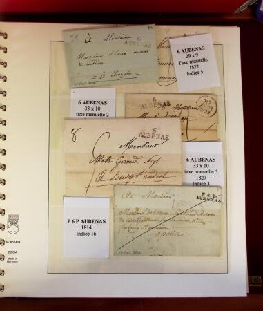 1745-1899, Belle collection en 9 albums de lettres