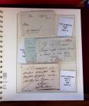 1745-1899, Belle collection en 9 albums de lettres