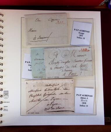 1745-1899, Belle collection en 9 albums de lettres