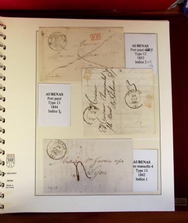 1745-1899, Belle collection en 9 albums de lettres