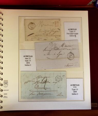 1745-1899, Belle collection en 9 albums de lettres