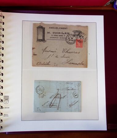 1745-1899, Belle collection en 9 albums de lettres