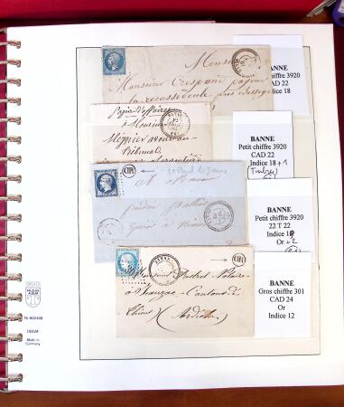 1745-1899, Belle collection en 9 albums de lettres